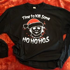 Michael Myers / Christmas T-shirt popular funny Halloween horror gift